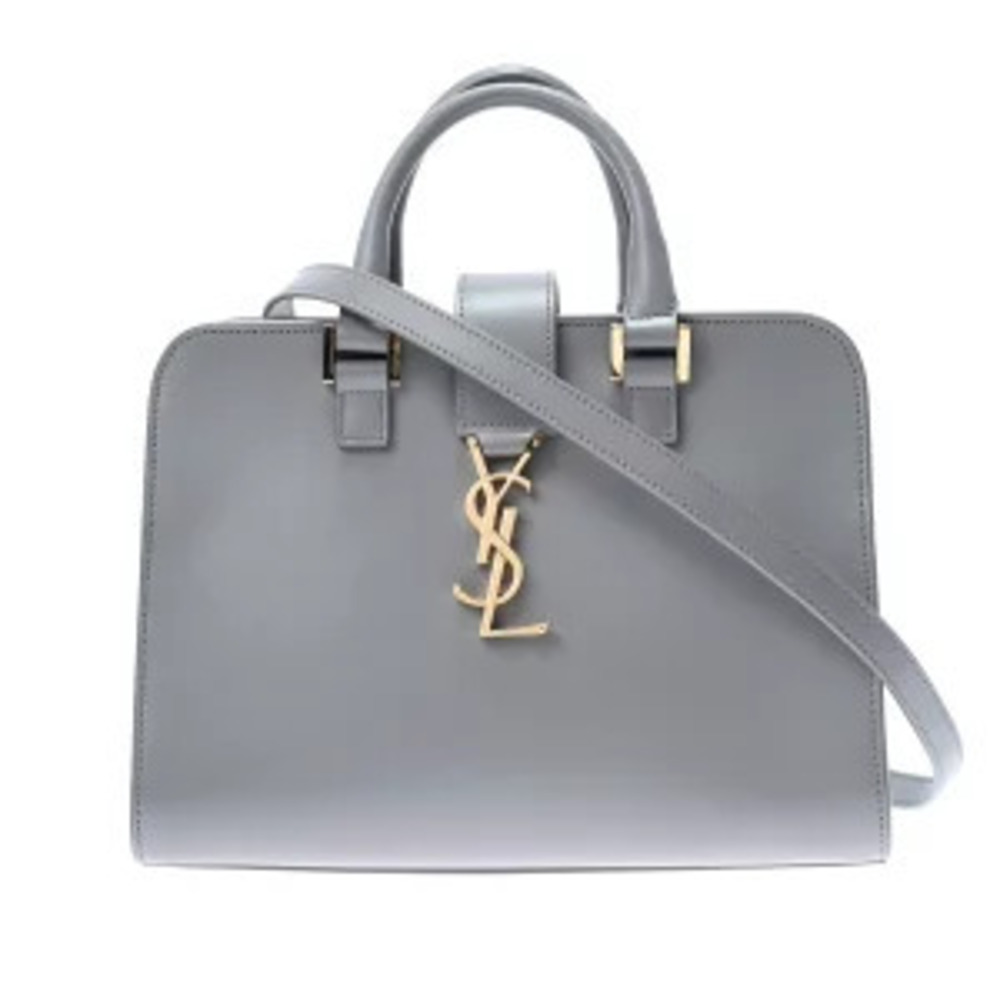 Saint Laurent Baby Cabas bag gray calfskin handbag
